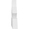 Ekena Millwork Richland Architectural Grade PVC Gable Bracket, 48"W x 12"H x 2"D x 4"F, 6/12 Pitch GBP048X12X0204RIC00 - alternate 2